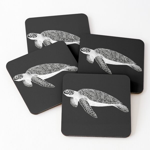 Item preview, Turtle swims in dark water designed and sold by anytka.