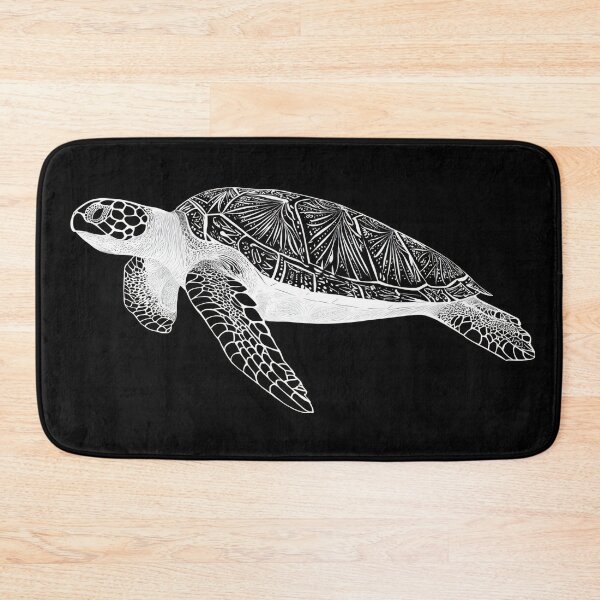 Item preview, Turtle swims in dark water designed and sold by anytka.
