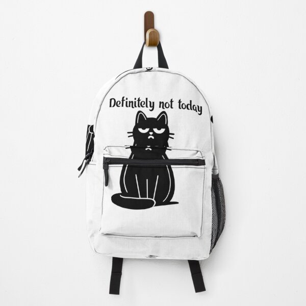 Item preview, Definitely Not Today Cat – Minimalist Black Cat Funny Design designed and sold by BlackCat Vibe.