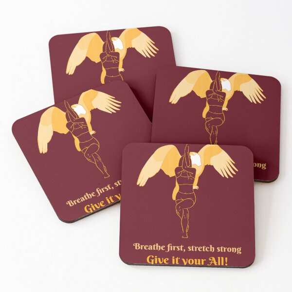 Item preview, Breathe First Stretch Strong Eagle Yoga Pose – Focused Spirit Animal Art designed and sold by WellspringXflow.