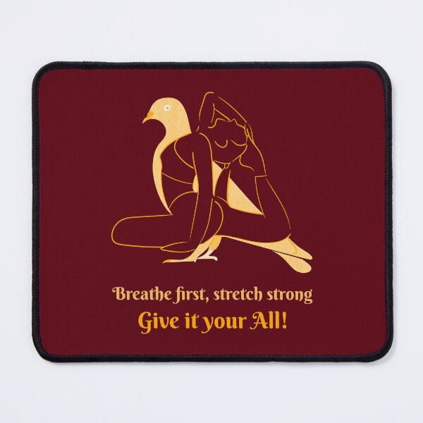 Item preview, Breathe First Stretch Strong Dove Yoga Pose – Divine Spirit Animal Art designed and sold by WellspringXflow.