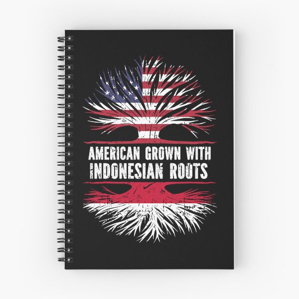 Item preview, American Grown with Indonesian Roots USA Flag designed and sold by CosmoKitsch.
