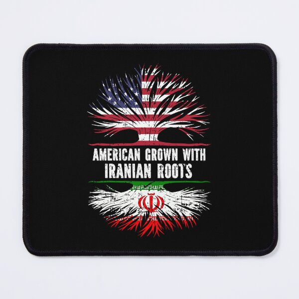 Item preview, American Grown with Iranian Roots USA Flag designed and sold by CosmoKitsch.