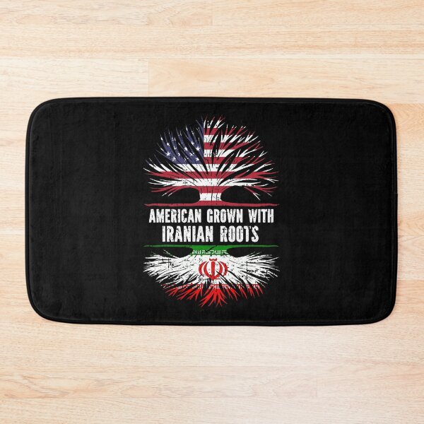 Item preview, American Grown with Iranian Roots USA Flag designed and sold by CosmoKitsch.