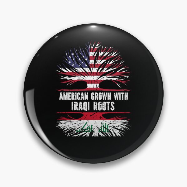 Item preview, American Grown with Iraqi Roots USA Flag designed and sold by CosmoKitsch.