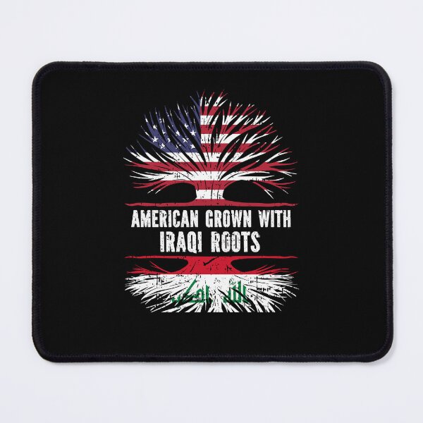 Item preview, American Grown with Iraqi Roots USA Flag designed and sold by CosmoKitsch.