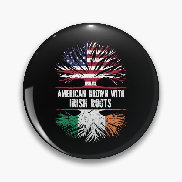 Item preview, American Grown with Irish Roots USA Flag designed and sold by CosmoKitsch.