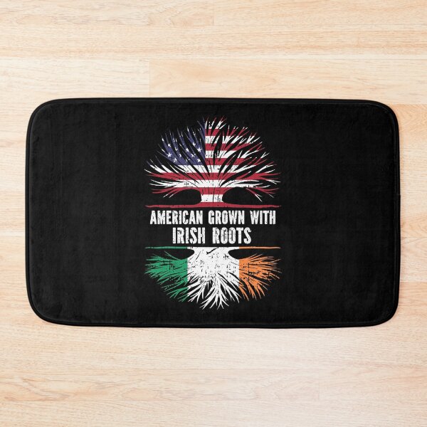 Item preview, American Grown with Irish Roots USA Flag designed and sold by CosmoKitsch.