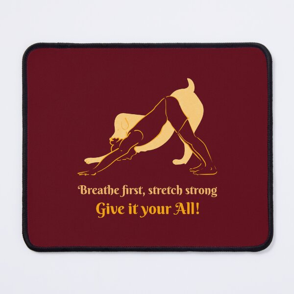 Item preview, Breathe First Stretch Strong Dog Yoga Pose – Faithful Spirit Animal Art designed and sold by WellspringXflow.