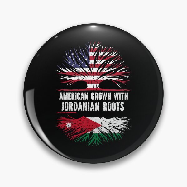Item preview, American Grown with Jordanian Roots USA Flag designed and sold by CosmoKitsch.