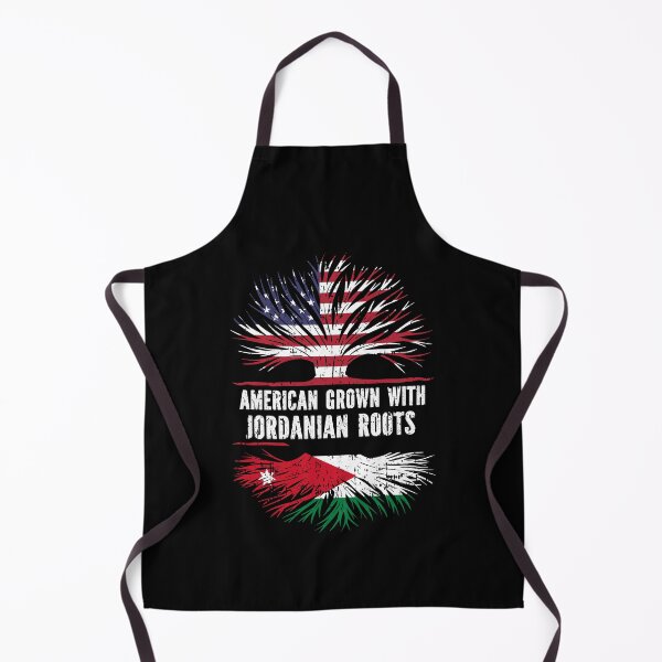 Item preview, American Grown with Jordanian Roots USA Flag designed and sold by CosmoKitsch.