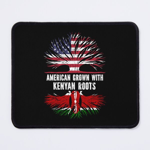 Item preview, American Grown with Kenyan Roots USA Flag designed and sold by CosmoKitsch.
