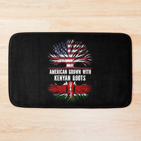 Item preview, American Grown with Kenyan Roots USA Flag designed and sold by CosmoKitsch.