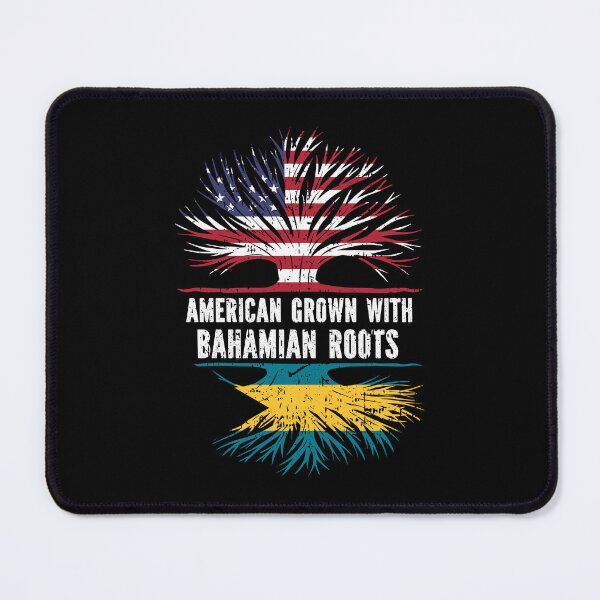 Item preview, American Grown with Bahamian Roots USA Flag designed and sold by CosmoKitsch.