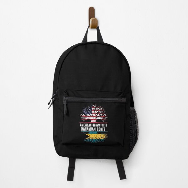Item preview, American Grown with Bahamian Roots USA Flag designed and sold by CosmoKitsch.