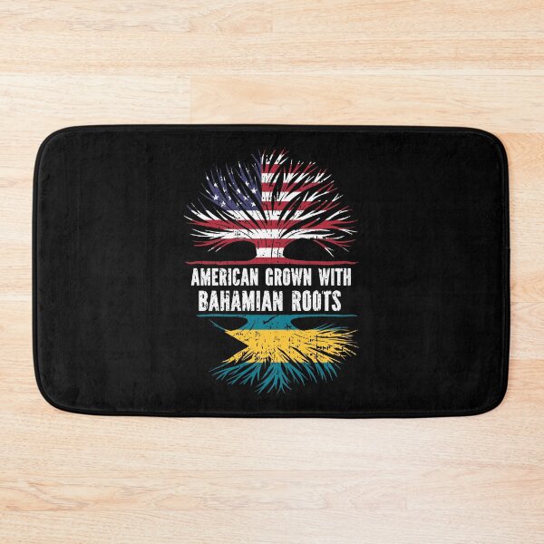 Item preview, American Grown with Bahamian Roots USA Flag designed and sold by CosmoKitsch.