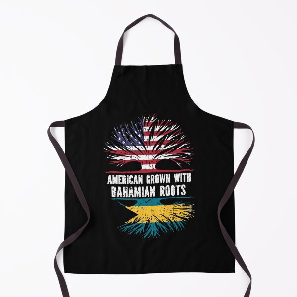 Item preview, American Grown with Bahamian Roots USA Flag designed and sold by CosmoKitsch.
