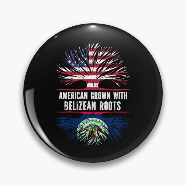 Item preview, American Grown with Belizean Roots USA Flag designed and sold by CosmoKitsch.