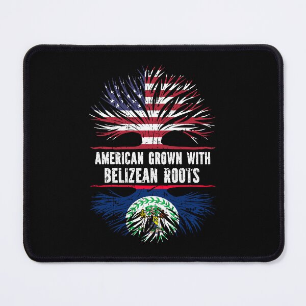 Item preview, American Grown with Belizean Roots USA Flag designed and sold by CosmoKitsch.