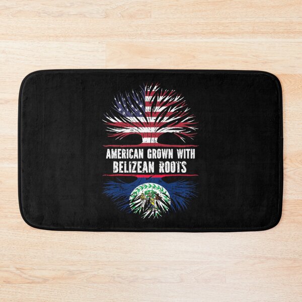 Item preview, American Grown with Belizean Roots USA Flag designed and sold by CosmoKitsch.