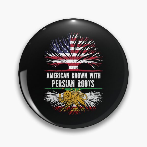 Item preview, American Grown with Persian Roots USA Flag designed and sold by CosmoKitsch.