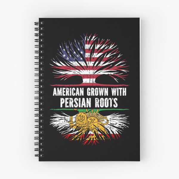 Item preview, American Grown with Persian Roots USA Flag designed and sold by CosmoKitsch.