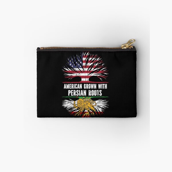 Item preview, American Grown with Persian Roots USA Flag designed and sold by CosmoKitsch.