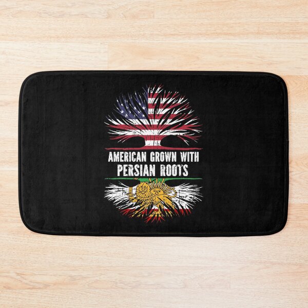 Item preview, American Grown with Persian Roots USA Flag designed and sold by CosmoKitsch.