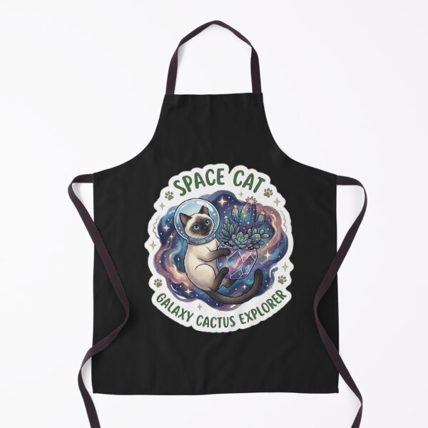 Item preview, Space Cat Galaxy Cactus Explorer - Cosmic Succulent Sticker designed and sold by Barkashow.