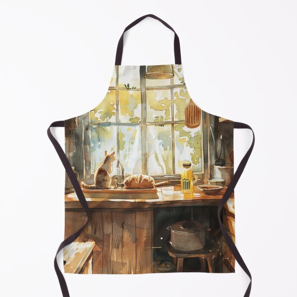 Item preview, Sunlit Kitchen Quiet – Cozy Cat Window Scene designed and sold by JLCableStudio.