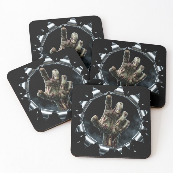 Item preview, Zombie Hand Tearing Through Metal — Horror Breakout designed and sold by Real-Breach.