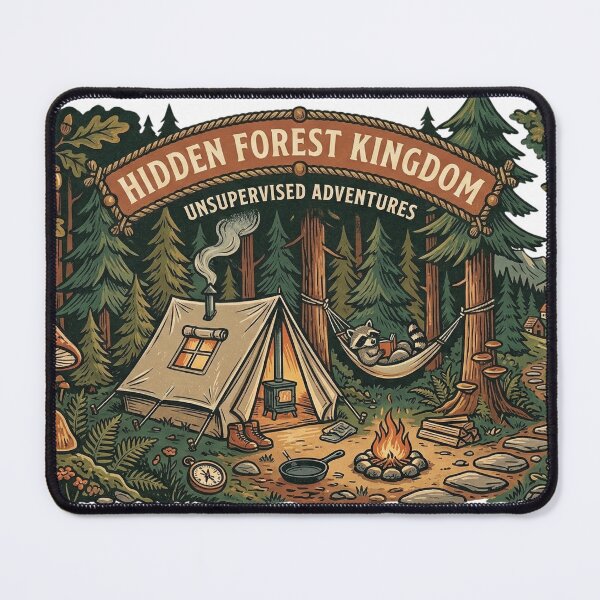 Item preview, I Am Currently Unsupervised - Funny Vintage Raccoon Camping designed and sold by Jaroslaw-S.