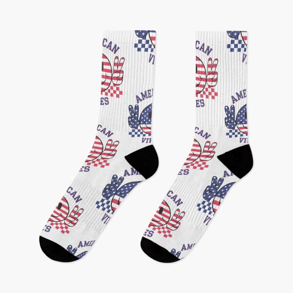 Item preview, American Vibes Retro Smiley Face Patriotic USA Flag Groovy Vintage Americana designed and sold by Ladys-Gents.