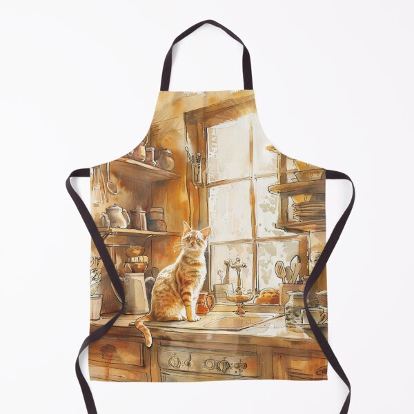 Item preview, Sunlit Kitchen Quiet – Cozy Cat Window Scene designed and sold by JLCableStudio.