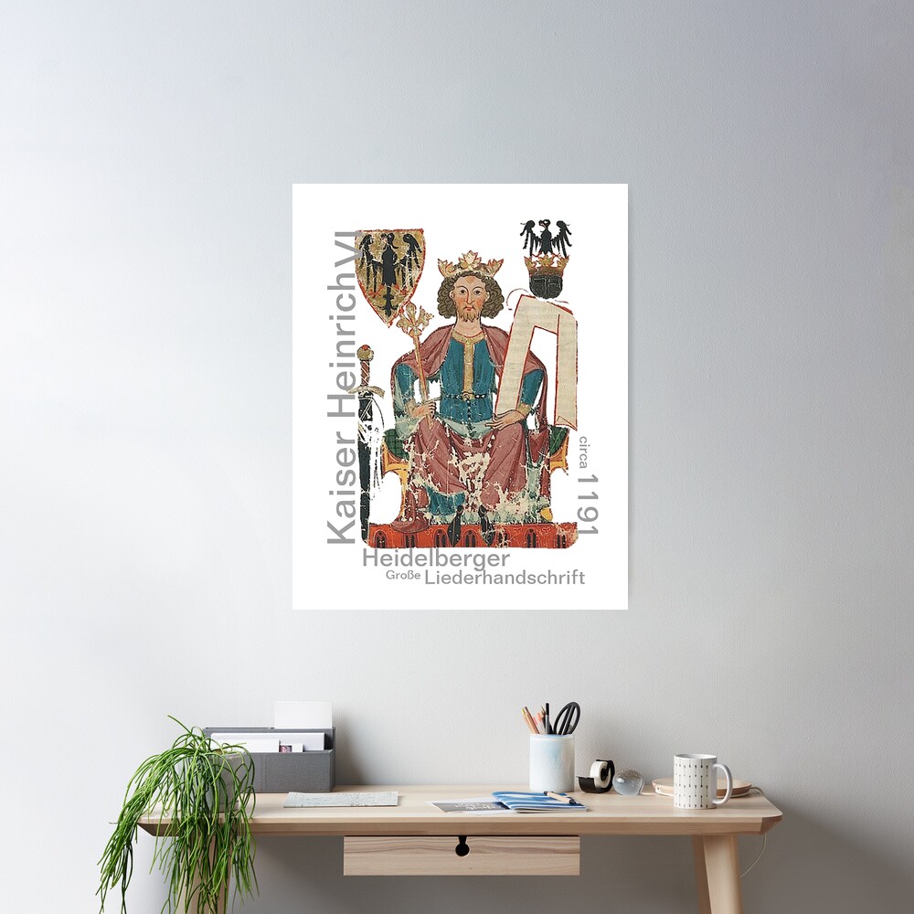 Kaiser Heinrich, Medieval German Roman Empire Poster