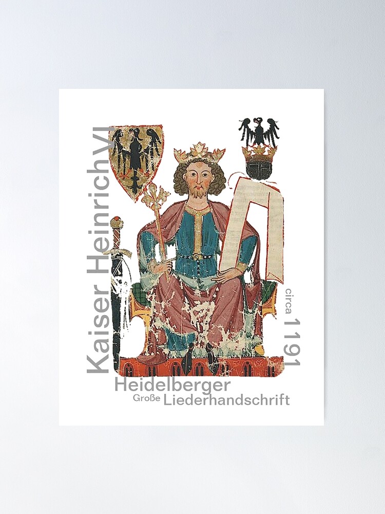 Alternate view of Kaiser Heinrich, Medieval German Roman Empire Poster