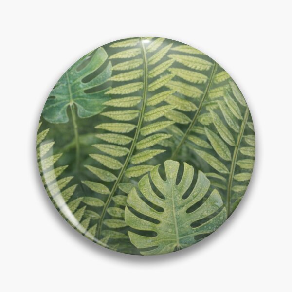 Item preview, Tropical Monstera and Fern Leaves with Water Droplets – Botanical Nature Photography designed and sold by Artondra Hall.