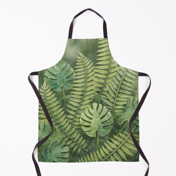 Item preview, Tropical Monstera and Fern Leaves with Water Droplets – Botanical Nature Photography designed and sold by Artondra Hall.