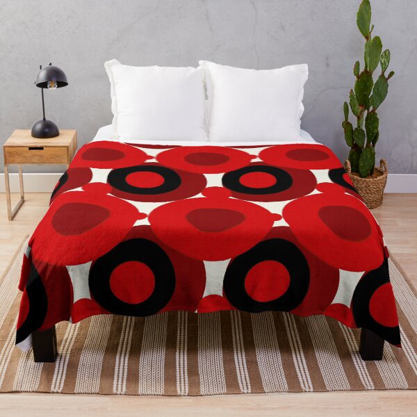 Item preview, Bold Red Black and White Abstract Retro Pattern designed and sold by Piotrek0001.