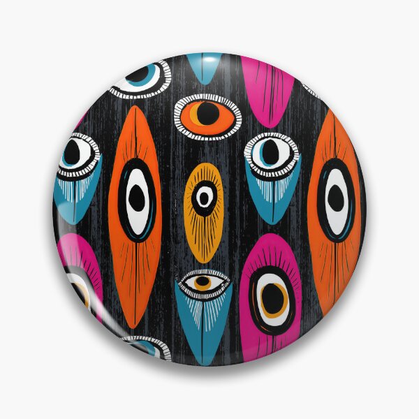 Item preview, Psychedelic Abstract Evil Eye Motif Pattern designed and sold by Piotrek0001.