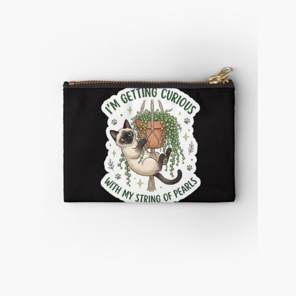 Item preview, Siamese Cat String of Pearls - Rare Plant Lover Sticker designed and sold by Barkashow.