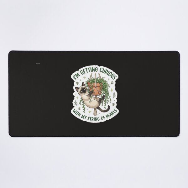 Item preview, Siamese Cat String of Pearls - Rare Plant Lover Sticker designed and sold by Barkashow.