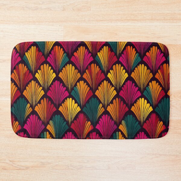 Item preview, Dark Art Deco Scallop Fan Pattern designed and sold by Piotrek0001.