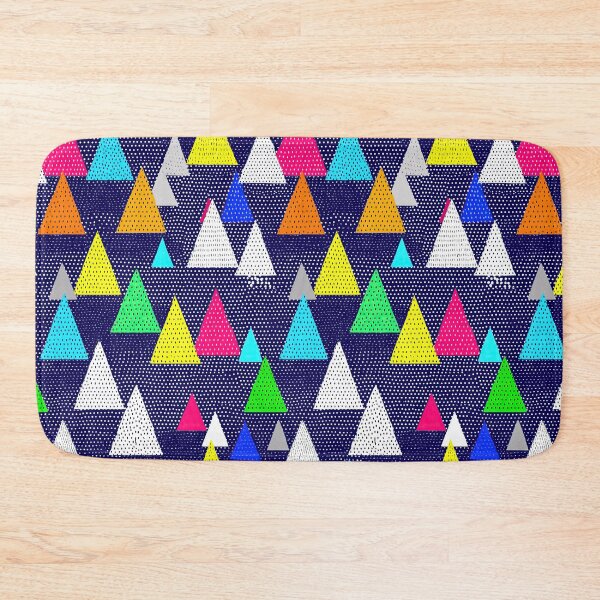 Item preview, Geometric Triangles on Dark Blue Dotted Pattern designed and sold by Piotrek0001.