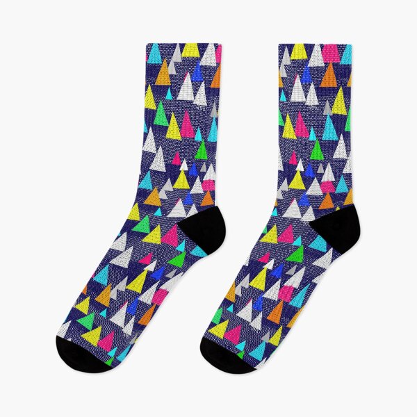 Item preview, Geometric Triangles on Dark Blue Dotted Pattern designed and sold by Piotrek0001.