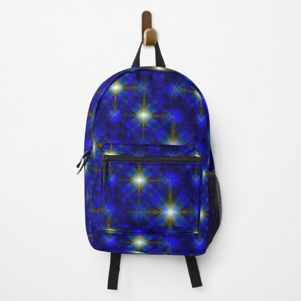 Item preview, Glowing Blue Starburst Grid Abstract Pattern designed and sold by Piotrek0001.