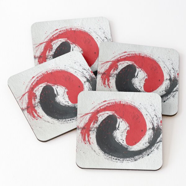 Item preview, Red and black paint swirl design designed and sold by anytka.