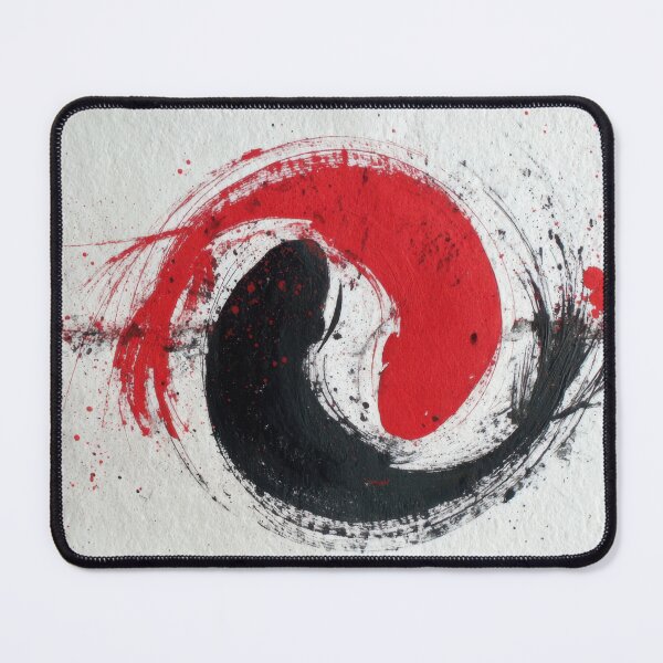 Item preview, Red and black paint swirl design designed and sold by anytka.
