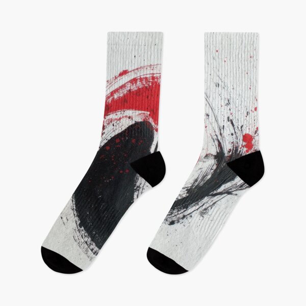 Item preview, Red and black paint swirl design designed and sold by anytka.