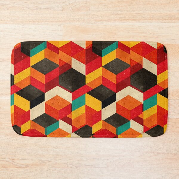 Item preview, Retro 3D Isometric Cube Geometric Pattern designed and sold by Piotrek0001.
